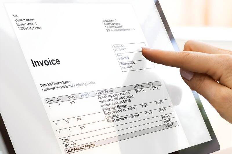  electronic commercial invoices